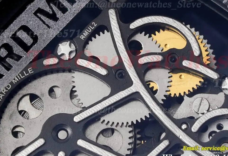  RM055 Sonic Skeleton on Dial Transparent Rubber Transparent  RMUL2 Clone strap 0412